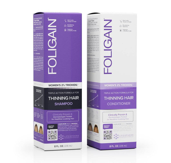 FOLIGAIN Hair Growth Shampoo + Conditioner Kit For Women - FOLIGAIN UK