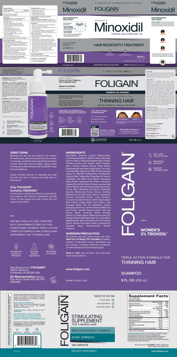 FOLIGAIN Women's Hair Regrowth Kit - FOLIGAIN UK