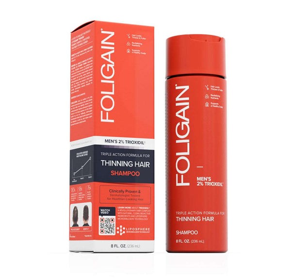 FOLIGAIN Triple Action Shampoo For Thinning Hair For Men with 2% Trioxidil - FOLIGAIN UK