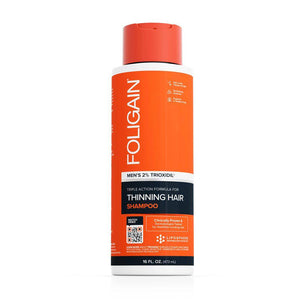 FOLIGAIN Triple Action Shampoo For Thinning Hair For Men with 2% Trioxidil 473ml - FOLIGAIN UK