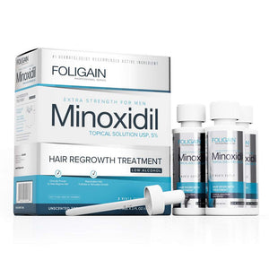 FOLIGAIN Low Alcohol Minoxidil 5% Hair Regrowth Treatment For Men - FOLIGAIN UK