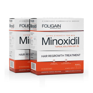 FOLIGAIN Minoxidil 5% Hair Regrowth Treatment For Men 6 Month Supply - FOLIGAIN UK