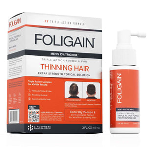 FOLIGAIN Triple Action Complete Formula For Thinning Hair For Men 10% Trioxidil - FOLIGAIN UK